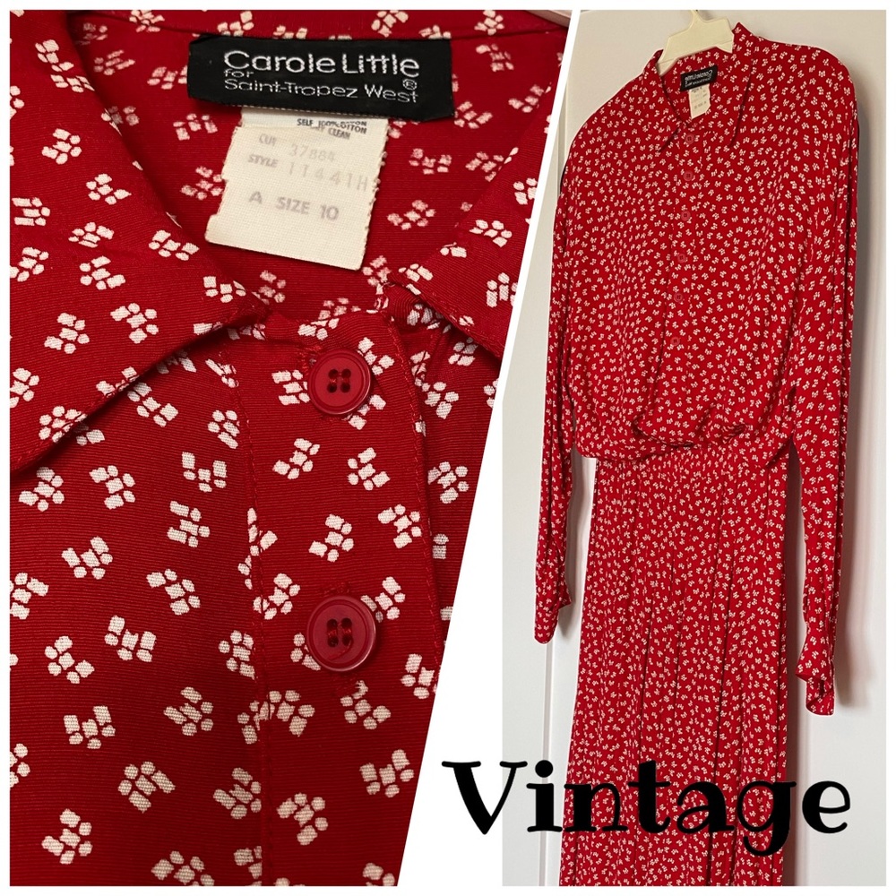 Carol Little Vintage Set - blouse and skirt